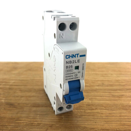 Chint Aardlekautomaat B 25A 30mA 1P+N