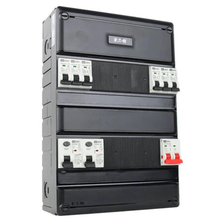 EMAT Groepenkast 6 groepen 220x330mm 1 fase Hoofdschakelaar