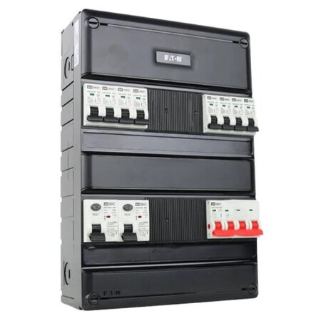 EMAT Groepenkast 8 groepen 220x330mm 3 fase Hoofdschakelaar