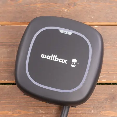 Wallbox Pulsar Max 22 kW - Complete Kit met P1 Poort meter - EV Laadstation Zwart type 2 met vaste rechte laadkabel