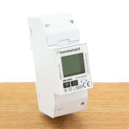 HomeWizard HomeWizard Wi-Fi kWh Meter 1-fase – Slim energieverbruik meten voor zonnepanelen, laadpaal en warmtepomp