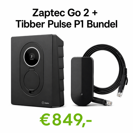 Zaptec Go 2 Bundel - inclusief Tibber Pulse P1 - Geschikt voor ERE