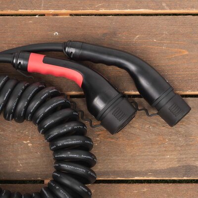 Carpoint Spiraalkabel type 2 - 3 fase 32A - 6 meter - 2,5 meter