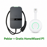 Peblar Home 11kW 5 meter vaste laadkabel + Gratis HomeWizard P1