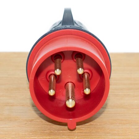 ABL CEE Stekker/ Contactstop 5-polig 16A - Mannelijk 3P+A+N 380V Rood
