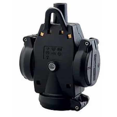 ABL 3vdg hangkoppeling 3x2,5mm2 zwart/zwart IP54 2Comp
