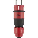 ABL ABL Professional geaarde stekker (100000069) SCHUKO/Frans-Belgisch 16A IP54 rood