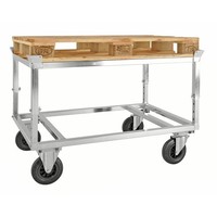 thumb-Pallettrolley 65cm 120x80cm 800kg verstelbaar in hoogte-2