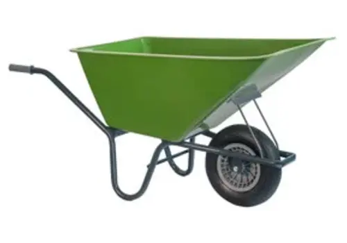 Stalkruiwagen Basic premium gecoat frame 160 L groen 