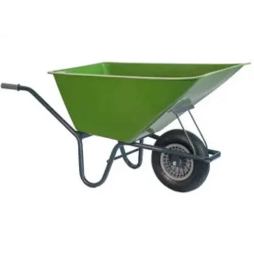 Stalkruiwagen Basic premium gecoat frame 160 L groen 