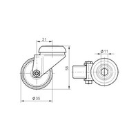 thumb-Livello zwenkwiel 35mm verzinkt 3PU boutgat-2