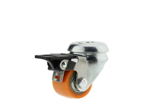 Livello zwenkwiel 35mm verzinkt 3PU boutgat met rem 