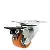 Made in Italy Livello zwenkwiel 35mm verzinkt 3PU plaat met rem