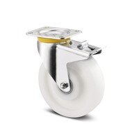 thumb-TENTE Zwenkwiel nylon 250 5SO plaat met rem-1