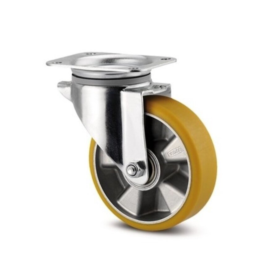 TENTE zwenkwiel polyurethaan 200 5SO plaat-1