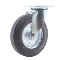 thumb-TENTE Zwenkwiel rubber 200 3SO plaat-1