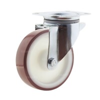 thumb-Zwenkwiel nylon 3NOP 160mm plaatbevestiging-1