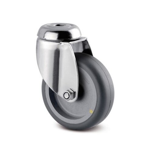 TENTE zwenkwiel RVS 125 7TP boutgat 