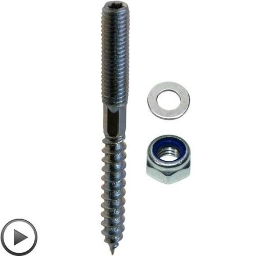 Draaibout schroefdraad 10x60mm 