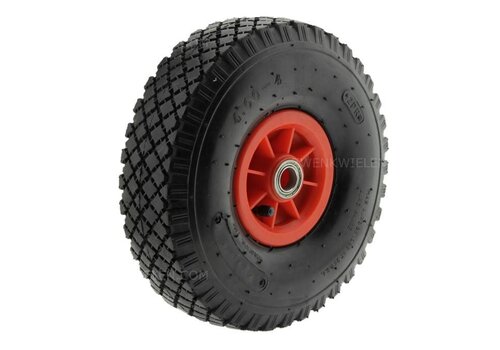 RÖLLEX luchtband 280mm kunststof rood asgat 20mm  RÖLLEX luchtband 280mm kunststof rood asgat 20mm