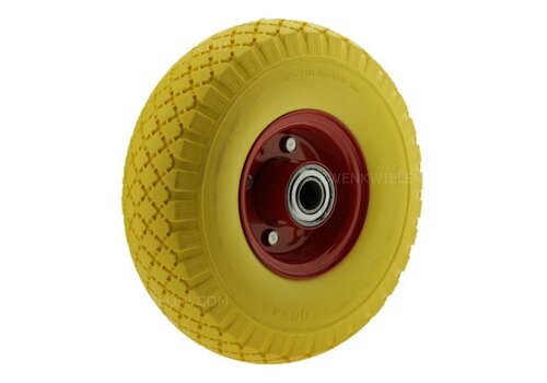 Kinderkruiwagen wiel anti-lek geel asgat 20mm 