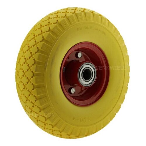 Kinderkruiwagen wiel anti-lek geel asgat 20mm 