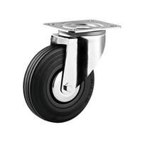 thumb-TENTE Zwenkwiel rubber 100 3KA plaat-1