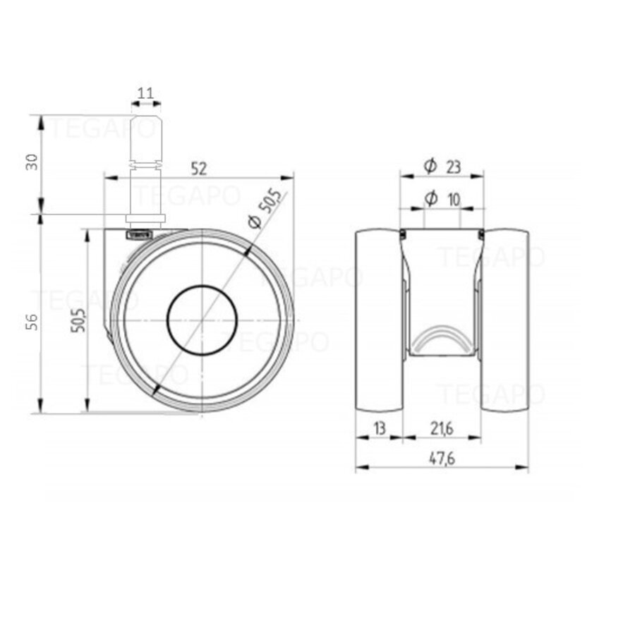 PAPU LOW wiel 50mmstift 11mm (30)-3