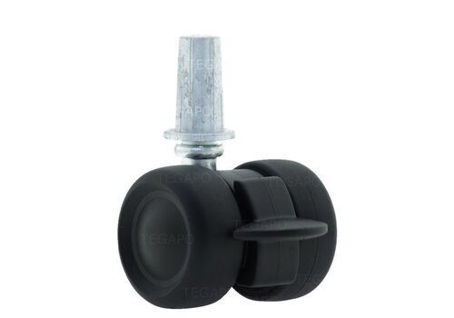PATPLOW limited black softwiel 39mm plug rond staal 13mm met rem 