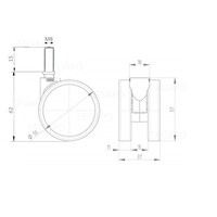 thumb-PPPU wiel 55mm bout M8x15mm-2