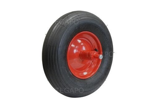 STAX kruiwagenwiel luchtband lijnprofiel met as 250mm 