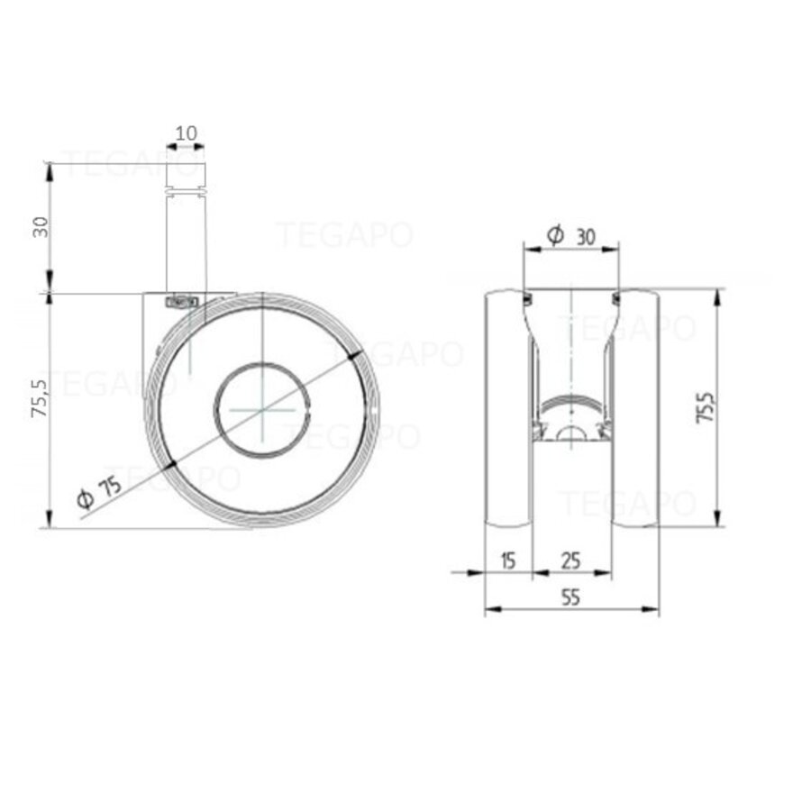 PAPU HIGH wiel 75mm stift 10mm (30)-3