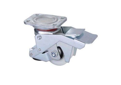 Hef zwenkwiel met stelvoet nylon 80mm 