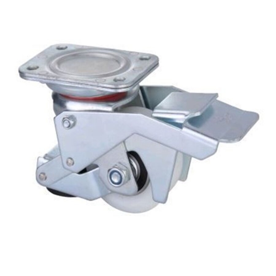 Hef zwenkwiel met stelvoet nylon 80mm-1