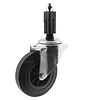 Zwenkwiel rubber 160 3KO vierkante koker 24-27mm