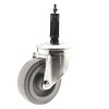 Zwenkwiel elastisch rubber 100 3KO ronde buis 24-27mm