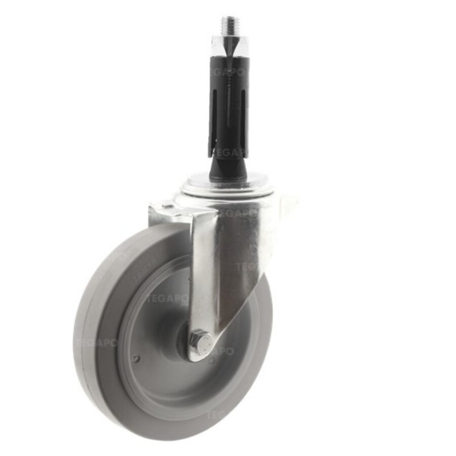 Zwenkwiel elastisch rubber 200 3KO ronde buis 19-21,5mm-1