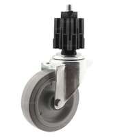 Zwenkwiel elastisch rubber 160 3KO vierkante koker 36-40mm