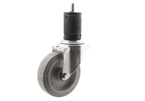 Zwenkwiel elastisch rubber 160 3KO ronde buis 36-39mm 