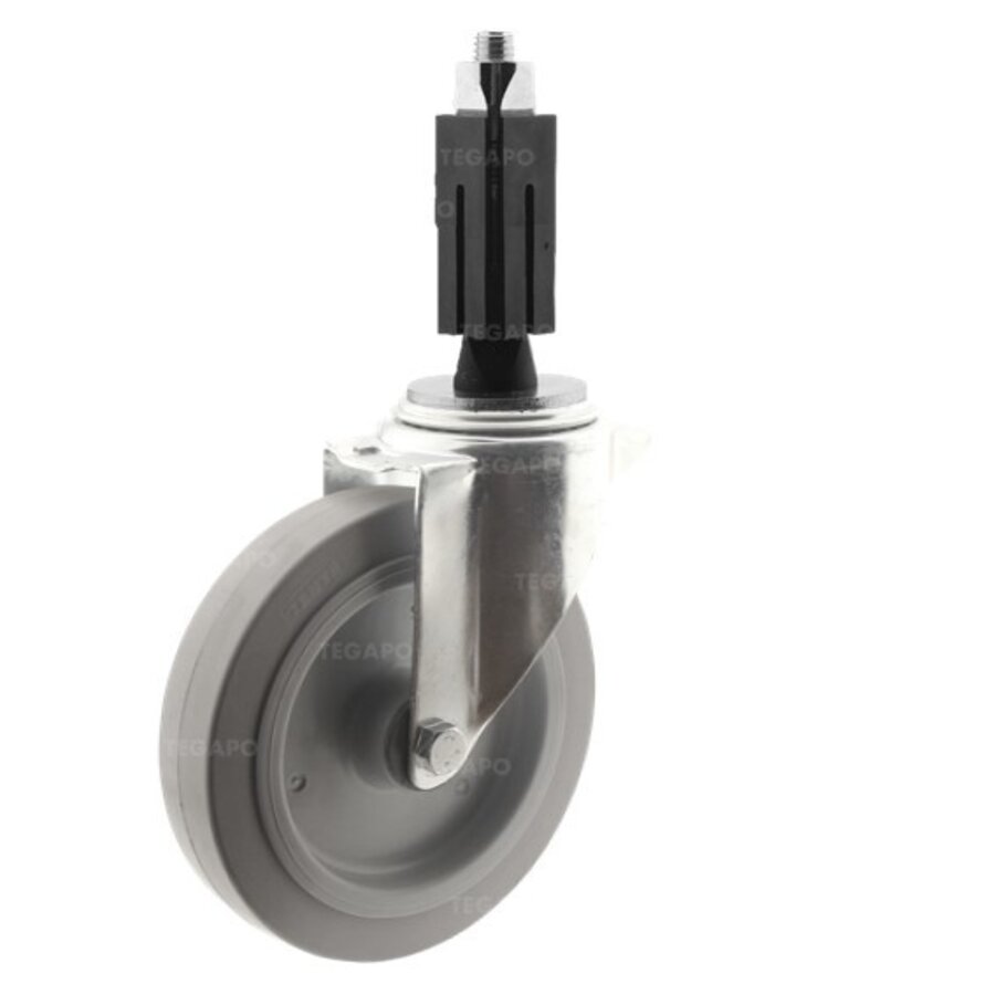 Zwenkwiel elastisch rubber 200 3KO vierkante koker 24-27mm-1