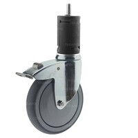 Zwenkwiel 150 verzinkt 2TPKO ronde buis 40-45mm met rem