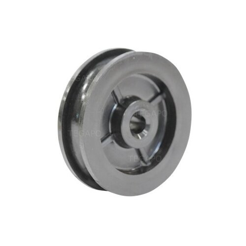 Groefwiel 60mm naaflengte 18mm ronde groef 