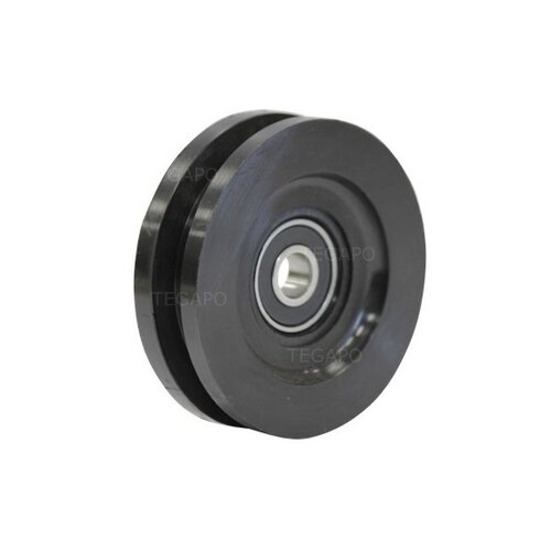 Groefwiel 60mm naaflengte 8mm kogellager vierkante groef  Groefwiel 60mm naaflengte 8mm kogellager vierkante groef