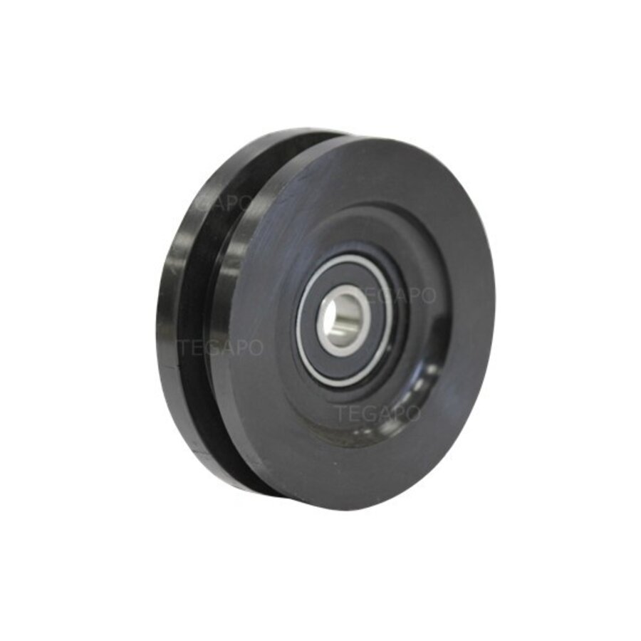 Groefwiel 60mm naaflengte 8mm kogellager vierkante groef-1