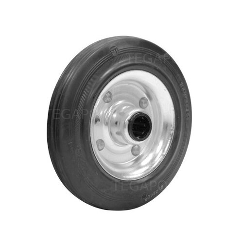 Rubber wiel 160mm 3SO rollager asgat 20mm 