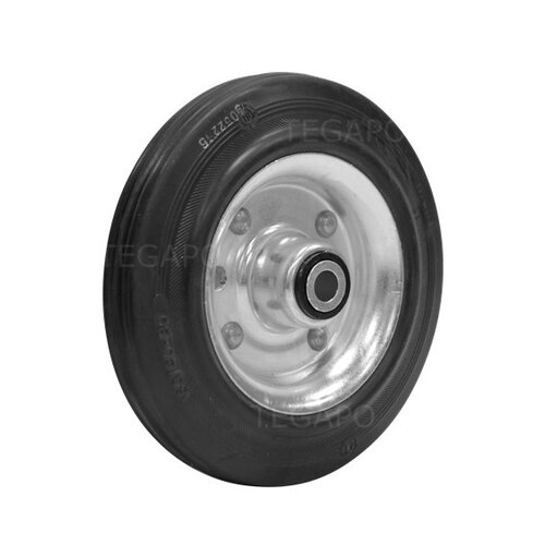 Rubber wiel 160mm 3SO rollager asgat 12mm 
