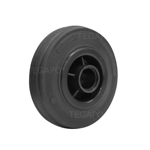Rubber wiel 100mm 3KO asgat 20mm 