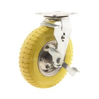thumb-Zwenkwiel anti-lek 200mm plaatbevestiging met rem-1