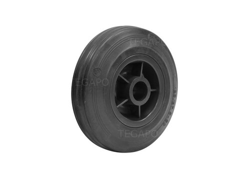 Rubber wiel 125mm 3KO asgat 20mm 