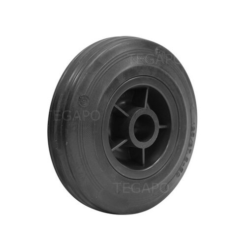 Rubber wiel 125mm 3KO asgat 20mm 